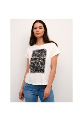 Cream Тишърт Crdania 10611633 Бял Regular Fit - Pepit.bg