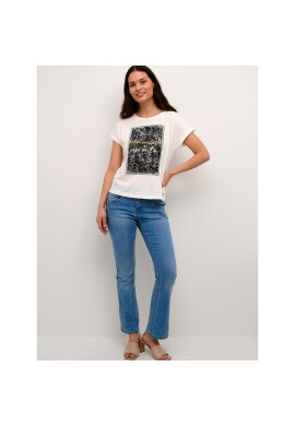 Cream Тишърт Crdania 10611633 Бял Regular Fit - Pepit.bg