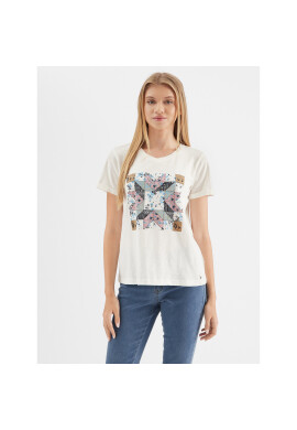 Cream Тишърт CRKadence 10611026 Екрю Regular Fit - Pepit.bg