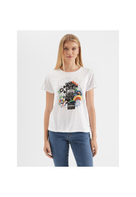 Cream Тишърт CRSane 10611022 Бял Regular Fit - Pepit.bg