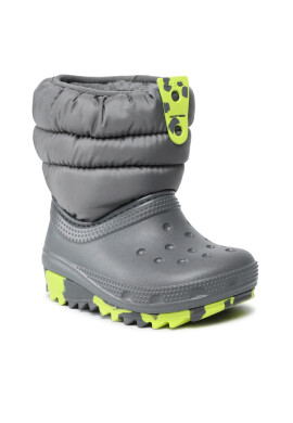 Crocs Апрески Classic Neo Puff Boot K 207275 Сив - Pepit.bg