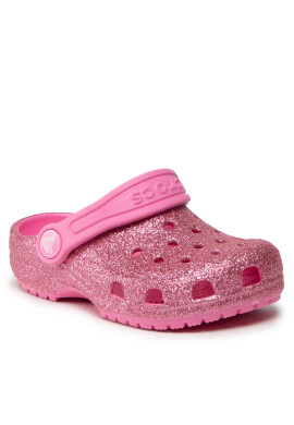 Crocs Чехли Classic Glitter Clog T 206992 Розов - Pepit.bg