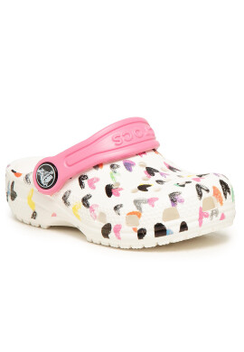 Crocs Чехли Classic Heart Print Clog K 207000 Бял - Pepit.bg