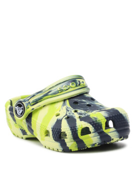 Crocs Чехли Classic Marbled Clog K 207002 Зелен - Pepit.bg