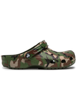 Crocs Чехли Classic Printed Camo Clog 206454 Зелен - Pepit.bg