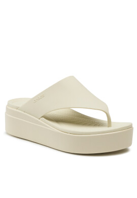 Crocs Джапанки Brooklyn Flip 208727 Бежов - Pepit.bg