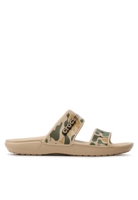 Crocs Чехли Classic Croc Printed 207559 Бежов - Pepit.bg