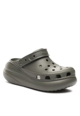 Crocs Чехли Classic Crush Clog 207521 Каки - Pepit.bg