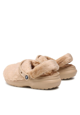 Crocs Чехли Classic Fur Sure 207303 Бежов - Pepit.bg