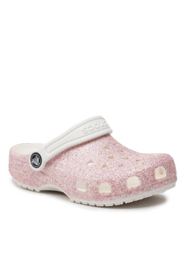 Crocs Чехли Classic Glitter Clog K 206993 Розов - Pepit.bg