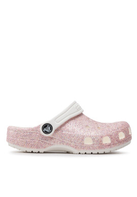 Crocs Чехли Classic Glitter Clog K 206993 Розов - Pepit.bg