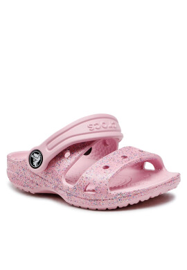 Crocs Чехли Classic Glitter Sandal T 207983 Розов - Pepit.bg