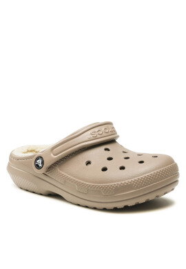 Crocs Чехли Classic Lined Clog 203591 Бежов - Pepit.bg