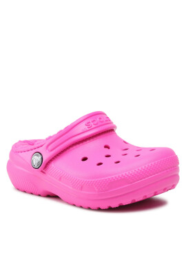 Crocs Чехли Classic Lined Clog K 203506 Розов - Pepit.bg