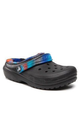 Crocs Чехли Classic Lined Spray Dye Clog K 208081 Черен - Pepit.bg