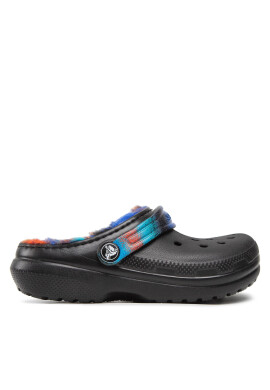 Crocs Чехли Classic Lined Spray Dye Clog K 208081 Черен - Pepit.bg