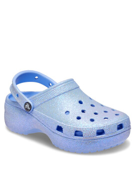 Crocs Чехли Classic Platform Glitter Clog 207241 Тъмносин - Pepit.bg
