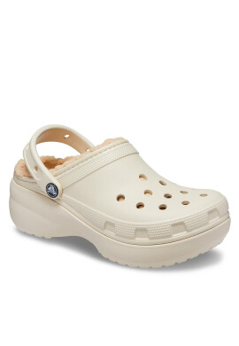 Crocs Чехли Classic Platform Lined Clog W 207938 Бежов - Pepit.bg