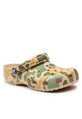 Crocs Чехли Classic Printed Camo Clog 206454 Зелен - Pepit.bg