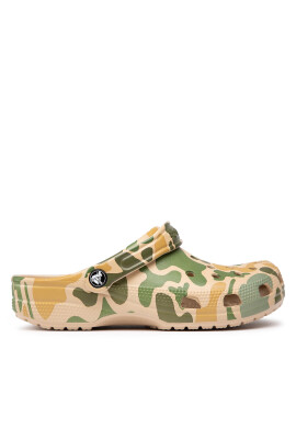 Crocs Чехли Classic Printed Camo Clog 206454 Зелен - Pepit.bg