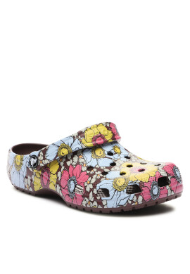 Crocs Чехли Classic Retro Floral Clog 208954 Бордо - Pepit.bg