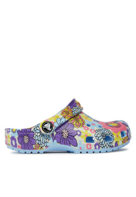 Crocs Чехли Classic Retro Floral Clog Kids 209059 Син - Pepit.bg