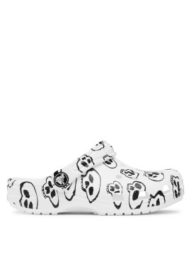 Crocs Чехли Classic Skull Print Clog Kids 209083 Бял - Pepit.bg