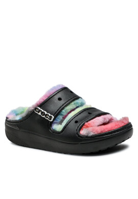 Crocs Чехли Classiccozzzy Spraydyesandal 208046 Черен - Pepit.bg