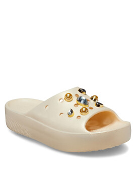 Crocs Чехли Cls Platform Crystal Perls Slide W 208388 Бял - Pepit.bg