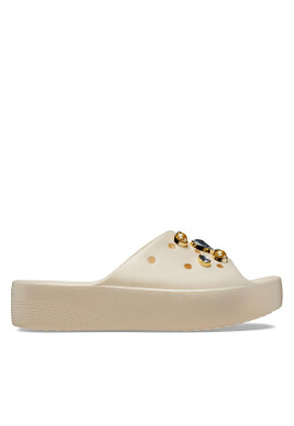 Crocs Чехли Cls Platform Crystal Perls Slide W 208388 Бял - Pepit.bg