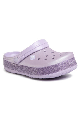 Crocs Чехли Crocband Glitter Clog K 205936 Виолетов - Pepit.bg
