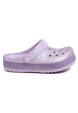 Crocs Чехли Crocband Glitter Clog K 205936 Виолетов - Pepit.bg