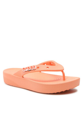 Crocs Джапанки Classic Platform Flip W 207714 Оранжев - Pepit.bg