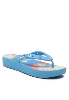 Crocs Джапанки Classic Platform Tiedye 208043 Син - Pepit.bg