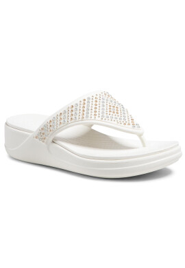 Crocs Джапанки Monterey Shimmer Wgfpw 206843 Бял - Pepit.bg