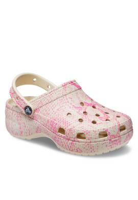Crocs Сабо Classic Platform Snake Print Clog W 208231 Бежов - Pepit.bg