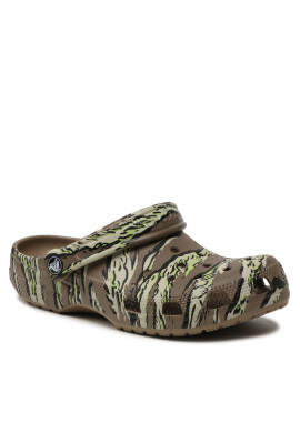 Crocs Сабо Classic Printed Camo Clog 206454 Каки - Pepit.bg
