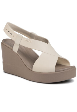 Crocs Сандали Brooklyn High Wedge W 206222 Бежов - Pepit.bg