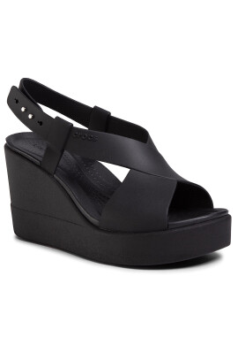 Crocs Сандали Brooklyn High Wedge W 206222 Черен - Pepit.bg