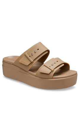 Crocs Сандали Brooklyn Low Wedge Sandal W 207431 Каки - Pepit.bg