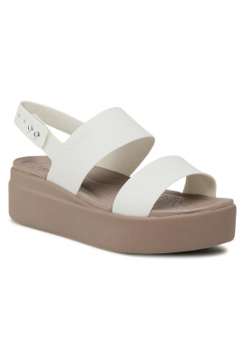 Crocs Сандали Brooklyn Low Wedge W 206453 Бял - Pepit.bg
