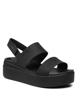 Crocs Сандали Brooklyn Low Wedge W 206453 Черен - Pepit.bg