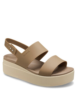 Crocs Сандали Brooklyn Low Wedge W 206453 Каки - Pepit.bg