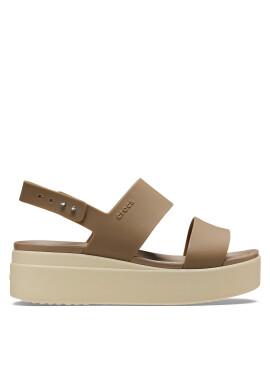 Crocs Сандали Brooklyn Low Wedge W 206453 Каки - Pepit.bg