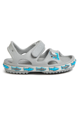 Crocs Сандали Fl Shark Band Sandal B 206365 Сив - Pepit.bg
