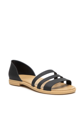 Crocs Сандали Tulum Open Flat W 206109 Черен - Pepit.bg