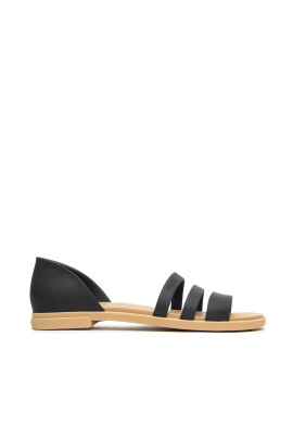 Crocs Сандали Tulum Open Flat W 206109 Черен - Pepit.bg