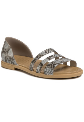 Crocs Сандали Tulum Open Flat W 206109 Кафяв - Pepit.bg