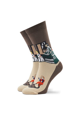 Curator Socks Дълги чорапи unisex Las Meninas Кафяв - Pepit.bg