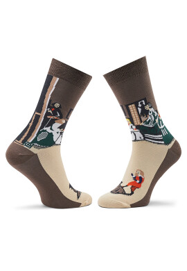 Curator Socks Дълги чорапи unisex Las Meninas Кафяв - Pepit.bg